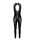 Eleganter Overall mit Spitzeneinsatz und Hakenverschluss | Noir Handmade