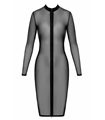 Transparentes Netzkleid mit zweiwegigem Reißverschluss | Noir Handmade