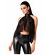Transparenter Neckholder-Bolero mit Druckknöpfen | Noir Handmade