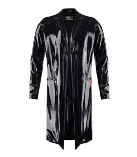 Herren Lack-Trenchcoat mit Taillenbetonung | Regnes Fetish Planet Herren Lack-Trenchcoat mit Taillenbetonung | Regnes Fetish Planet