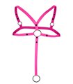 Männer Harness mit Metallringen und gummiertem Logo | CUT4MEN Männer Harness mit Metallringen und gummiertem Logo | CUT4MEN