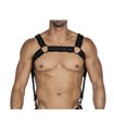 Männer Brust-Harness mit verstellbaren Druckknöpfen und Karabinerhaken | CUT4MEN Männer Brust-Harness mit verstellbaren Druckknöpfen und Karabinerhaken | CUT4MEN