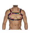 Herren Harness zweiteilig mit Metallringen und Karabinerhaken | CUT4MEN Herren Harness zweiteilig mit Metallringen und Karabinerhaken | CUT4MEN