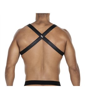 Herren Harness Kunstleder Riemen verstellbar mit Metallringen | CUT4MEN Herren Harness Kunstleder Riemen verstellbar mit Metallringen | CUT4MEN