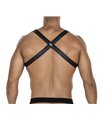 Herren Harness Kunstleder Riemen verstellbar mit Metallringen | CUT4MEN Herren Harness Kunstleder Riemen verstellbar mit Metallringen | CUT4MEN