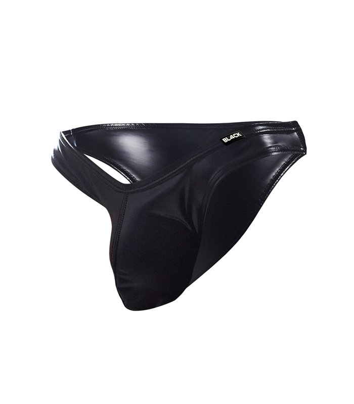 Knapper Herren-Slip aus glänzendem, elastischem Material | CUT4MEN