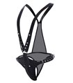 Herren Kunstleder Body-Harness mit verstellbaren Druckknöpfen | CUT4MEN Herren Kunstleder Body-Harness mit verstellbaren Druckknöpfen | CUT4MEN