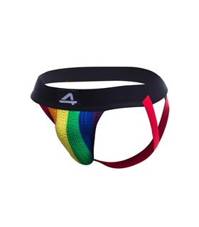 Elastische Jockstrap mit breitem Bund und Frontlogo | CUT4MEN Elastische Jockstrap mit breitem Bund und Frontlogo | CUT4MEN