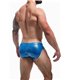 Badeslip mit herausnehmbarem Suspensorium aus glänzendem Stretch-Material | CUT4MEN