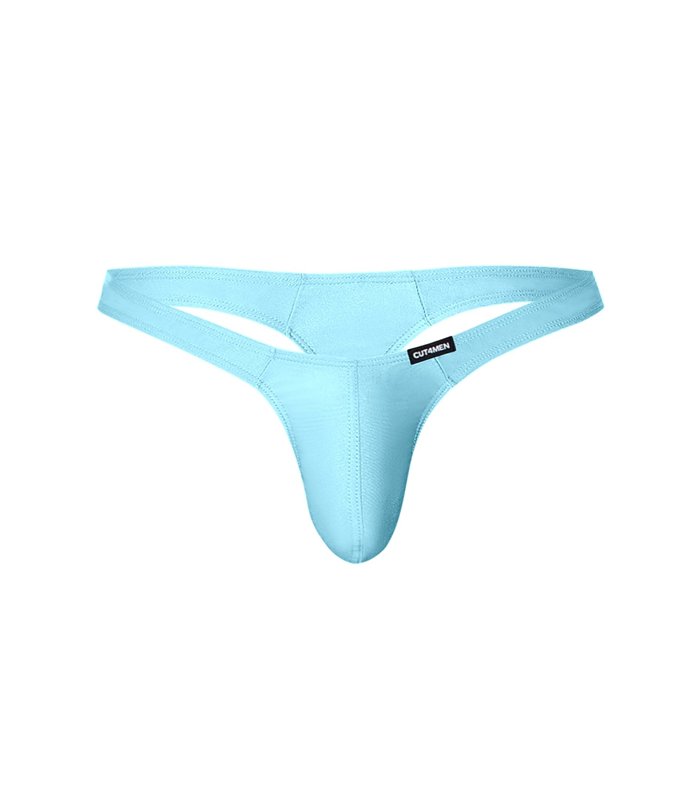 Brazilian Thong aus Mikrofaser mit gummiertem Logo | CUT4MEN