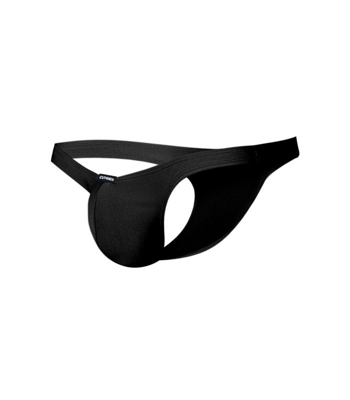 Capri Thong aus Mikrofaser mit gummiertem Logo | CUT4MEN