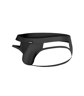 Herren Jockstrap mit gummiertem Logo aus Mikrofaser | CUT4MEN Herren Jockstrap mit gummiertem Logo aus Mikrofaser | CUT4MEN