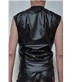 Herren Wetlook Weste mit Reißverschluss und Taschen | Regnes Fetish Planet Herren Wetlook Weste mit Reißverschluss und Taschen | Regnes Fetish Planet