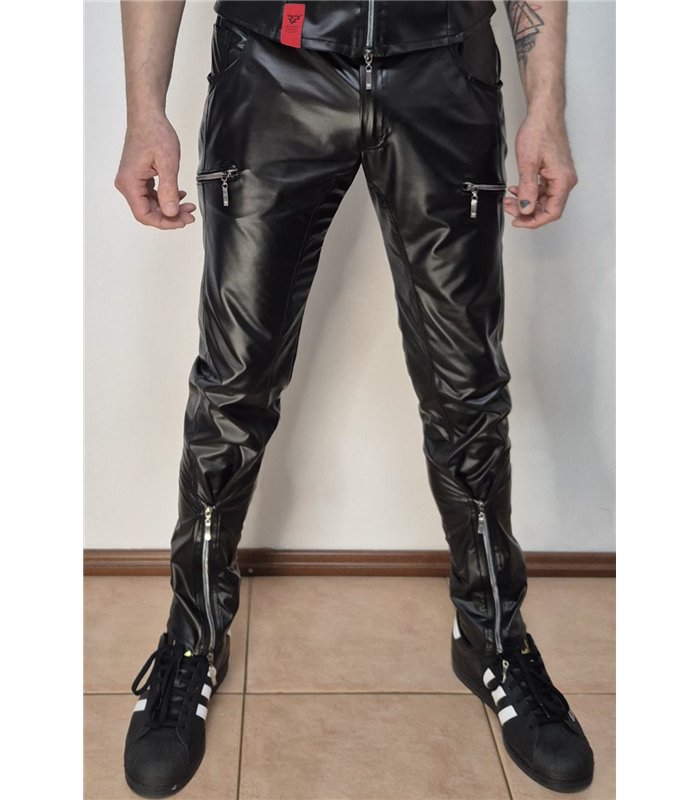 Herren-Hose mit Reißverschlüssen und Gürtelschlaufen | Regnes Fetish Planet