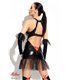 Martha - Minikleid mit Schnürung und Tüll | Demoniq