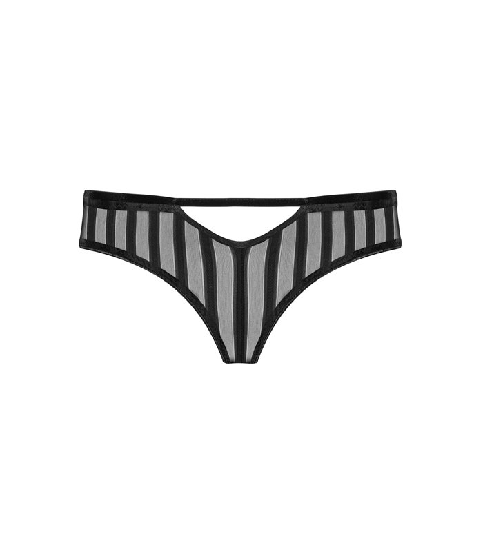 Transparenter Tüll-String mit zarter Spitzenborte | Petite Noir