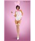 4-teiliges Hasen-Set mit Body, Armstulpen und Netzstrümpfen | Provocative