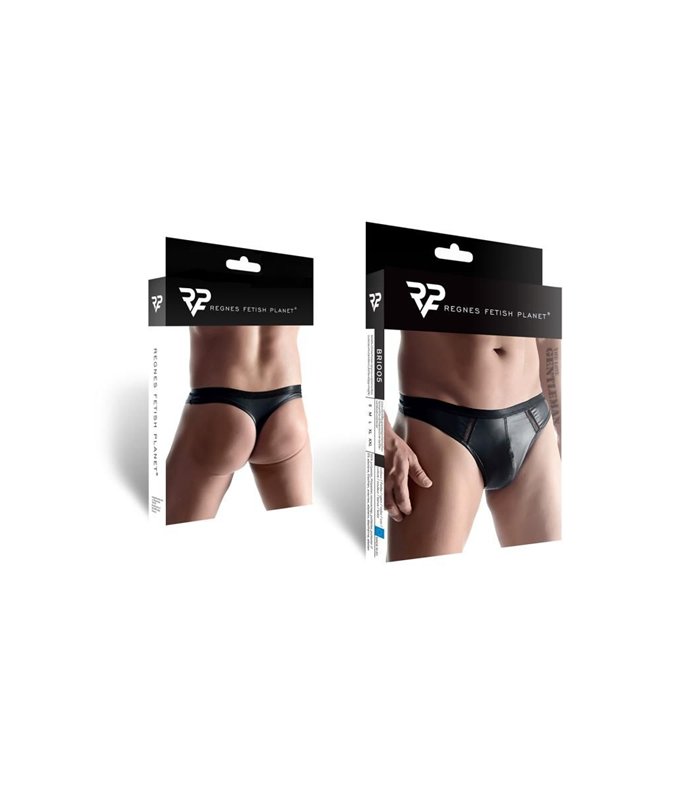 Transparenter Herren-String mit breitem Bund und Netzstruktur | Regnes Fetish Planet