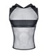 Transparentes Netz-Kapuzen-Shirt mit Wetlook-Optik | Regnes Fetish Planet