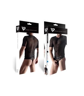 Transparentes Netz-T-Shirt mit mattem Wetlook-Saum | Regnes Fetish Planet Transparentes Netz-T-Shirt mit mattem Wetlook-Saum | Regnes Fetish Planet