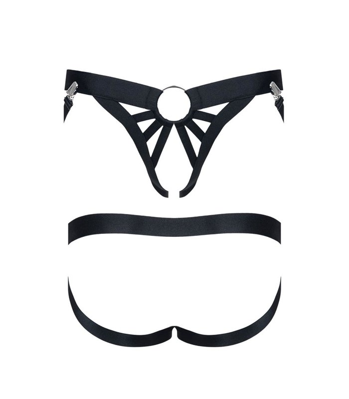 Elastischer Harness-String mit Gummibändern und Riemendesign | Regnes Fetish Planet