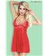 Transparentes Babydoll mit Spitzenbesatz und verstellbaren Trägern | Provocative