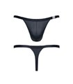 Dehnbarer Wetlook-String mit seitlichen Metall-Clips | Regnes Fetish Planet Dehnbarer Wetlook-String mit seitlichen Metall-Clips | Regnes Fetish Planet