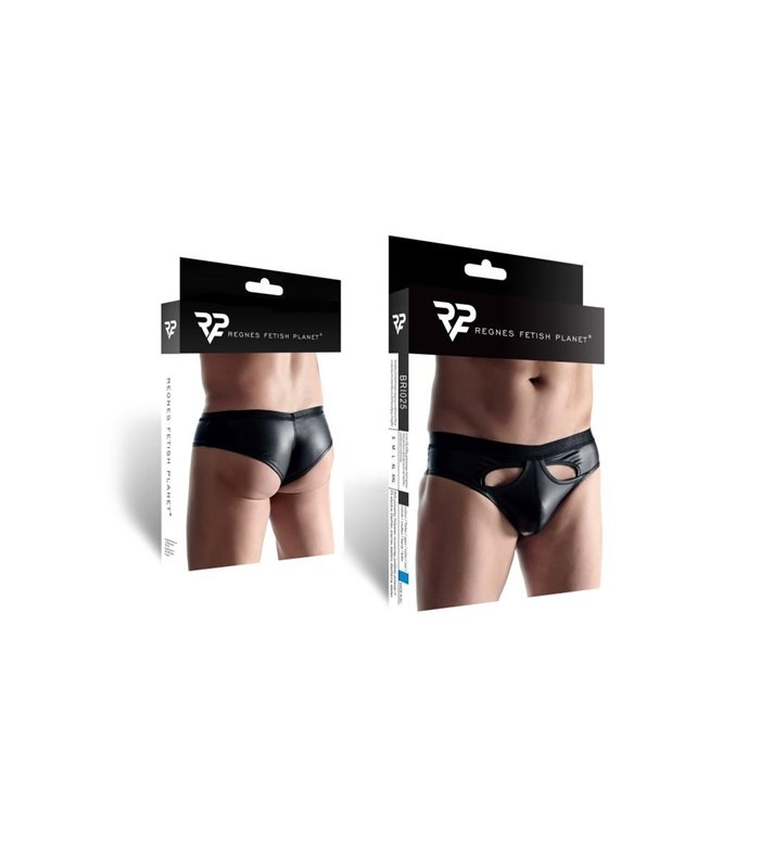 Wetlook-Slip mit breitem Bund | Regnes Fetish Planet
