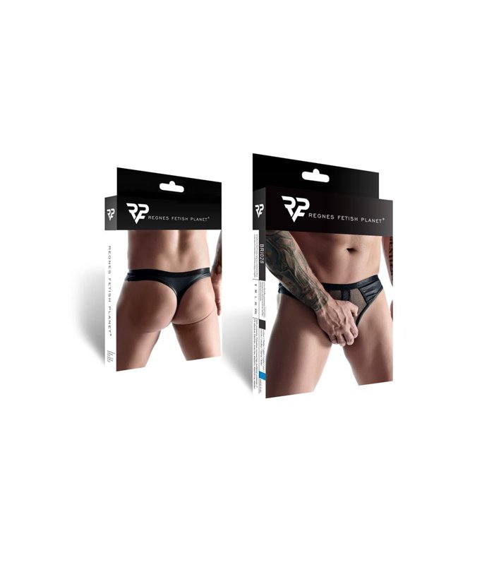 Durchsichtiger Herren-String aus Netzstoff mit breitem Bund | Regnes Fetish Planet
