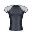Transparentes Tüll-Shirt mit matter Wetlook-Oberfläche | Regnes Fetish Planet Transparentes Tüll-Shirt mit matter Wetlook-Oberfläche | Regnes Fetish Planet