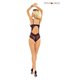 Eleganter Spitzen-Body mit Netz-Einsätzen und gepolstertem BH | Provocative