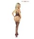 Transparentes Netz-Bodystocking mit Öffnung | Provocative