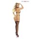 Transparenter Straps-Body mit offenen Cups und Neckholder | Provocative