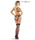 Elegantes Dessous-Set mit Spitze, Netz und Satin-Elementen | Provocative