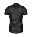 Herren Wet-Look Hemd mit Stehkragen und Metallknöpfen | Regnes Fetish Planet Herren Wet-Look Hemd mit Stehkragen und Metallknöpfen | Regnes Fetish Planet