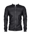 Slim-Fit Fliegerjacke aus Wetlock-Material mit Metallknöpfen | Regnes Fetish Planet Slim-Fit Fliegerjacke aus Wetlock-Material mit Metallknöpfen | Regnes Fetish Planet