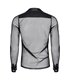 Herren Slim-Fit Hemd aus Wetlook-Mesh mit Metallknöpfen | Regnes Fetish Planet