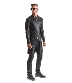 Eleganter Herren Wetlook Mantel mit diagonalen Nähten | Regnes Fetish Planet Eleganter Herren Wetlook Mantel mit diagonalen Nähten | Regnes Fetish Planet