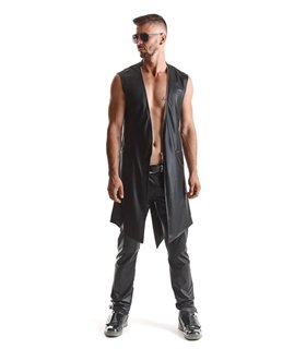 Herren Wetlook Frack Weste Slim-Fit mit Dreieckelementen | Regnes Fetish Planet Herren Wetlook Frack Weste Slim-Fit mit Dreieckelementen | Regnes Fetish Planet