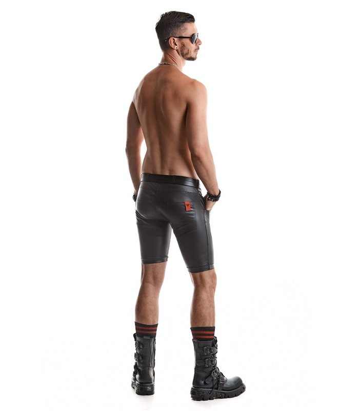 Herren Shorts mit Taschen aus elastischem Wetoolk | Regnes Fetish Planet