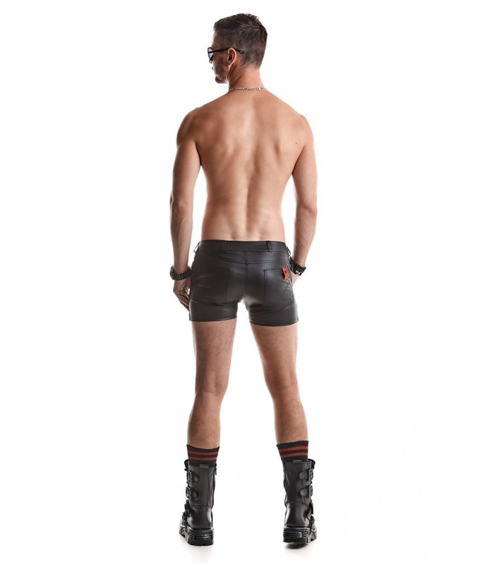 Herren Shorts mit Taschen, Gürtelschlaufen und Alcantara-Etikett | Regnes Fetish Planet