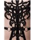 Harness Body mit Gummibändern und Chocker | Grey Velvet