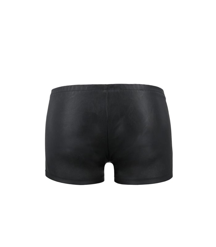 Herren Shorts aus matter Kunstleder mit seitlichen Reißverschluss | Passion Menswear