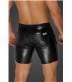 Herren Shorts im Schlangen Wetlook mit Knopf und Reißverschluss | Noir Handmade Men