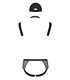 Harness Set mit Netzdetails und Metallelementen | Passion Menswear