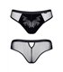 Transparenter Tüll-Slip mit Vinyl-Einsatz | Regnes Fetish Planet