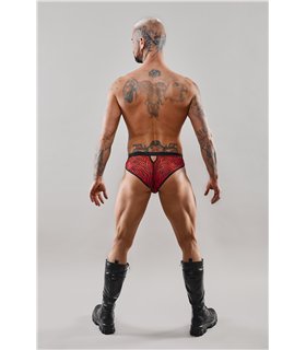 Netz-Tanga mit Vinyl-Einsatz | Regnes Fetish Planet Netz-Tanga mit Vinyl-Einsatz | Regnes Fetish Planet
