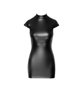 Wetlook Minikleid mit Schnürung und Hakenverschluss | Noir Handmade