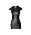 Wetlook Minikleid mit Schnürung und Hakenverschluss | Noir Handmade