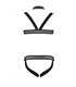 Harness Set mit Netzeinsätzen, Metallring und Gummibändern | Passion Menswear